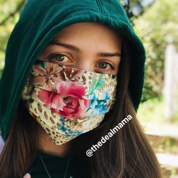 Johnny Was Accessories Johnny Was Face Mask Adult Plus Size Leopard